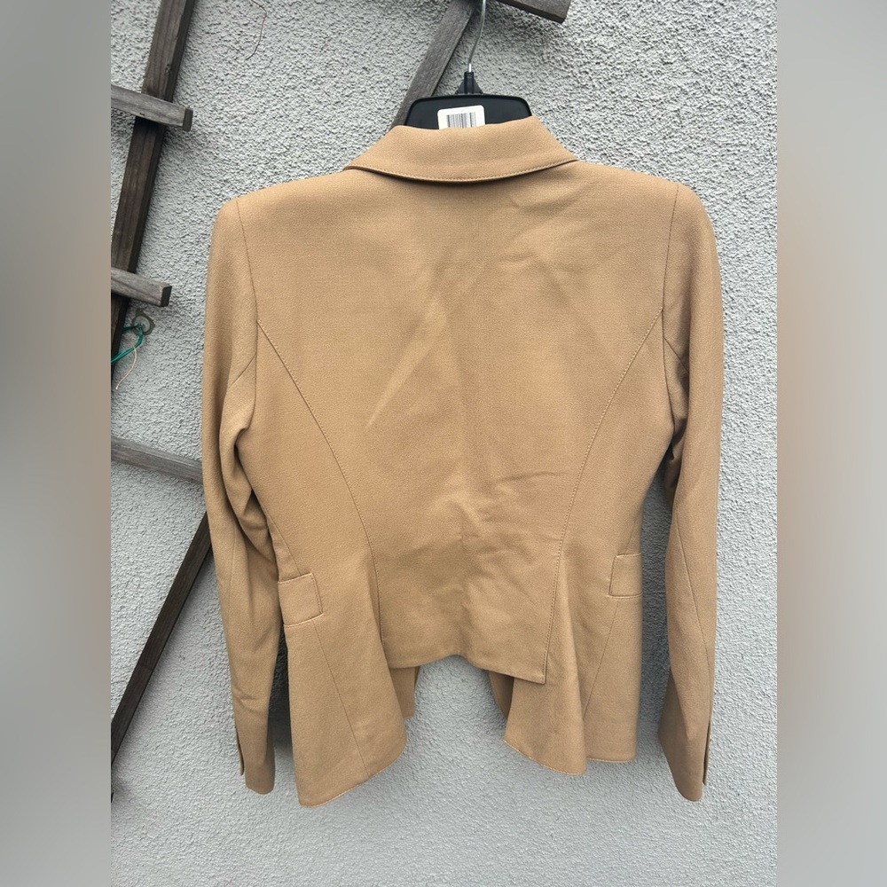 ❌SOLD❌Smythe Classic Duchess Wool Camel Tan Tailored Structured Wool Blazer - Picture 8 of 15